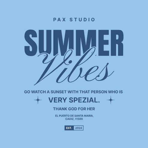Blue Summer Tee