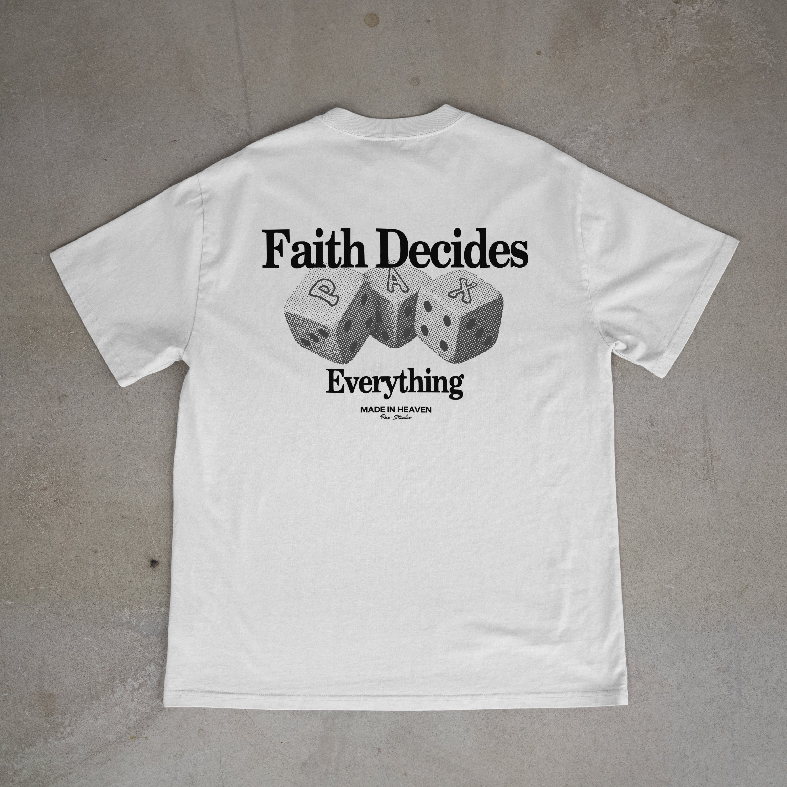 White Dice Tee